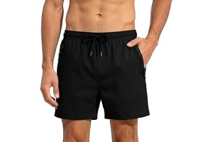 Adiwo Badbyxor för män, snabbtorkande, strandshorts, vardagliga shorts, dragsko i midjan, simbyxor, surfande snabbtorkande sh