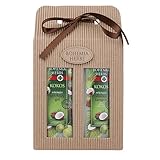 Embalaje de regalo de cosméticos con aceite de coco contiene 250 ml Gel de Ducha + 250 pelo champú.