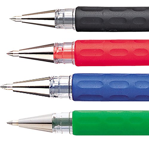 Pentel Hybrid Gel Grip Tintenroller 0,6 mm Schreibspitze 0,3 mm Strichbreite 12 Stück schwarz - 5