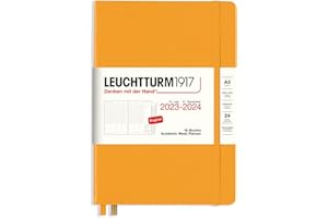 LEUCHTTURM1917 367555 Akademicki planer tygodniowy Medium (A5) 2024, 18 miesięcy, Rising Sun, angielski