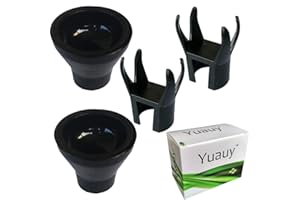 Yuauy 2 PCs Tee Sucker Suction Cup +2 pcs 4-Claw Golf Ball Retriever Grabber Pick Up Back Saver Claw Put On Putter Grip