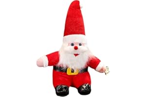 IFHDO Muñeco de Peluche de Navidad, Figura de Papá Noel Juguete De Peluche De Papá Noel Decoración de Navidad Muñeco de Peluche de Papá Noel para Casa, Ventana, Mesa, Chimenea(30cm)