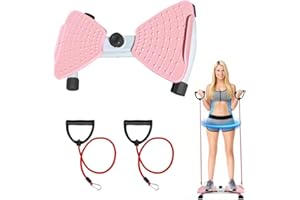 WINGFLY Twist Disque de Taille avec Corde de Traction, Disque de Torsion Fitness pour les Femmes Appareil Taille, Exercices pour les Hanches Abdominaux Entraîneur pour Entraînement à Domicile