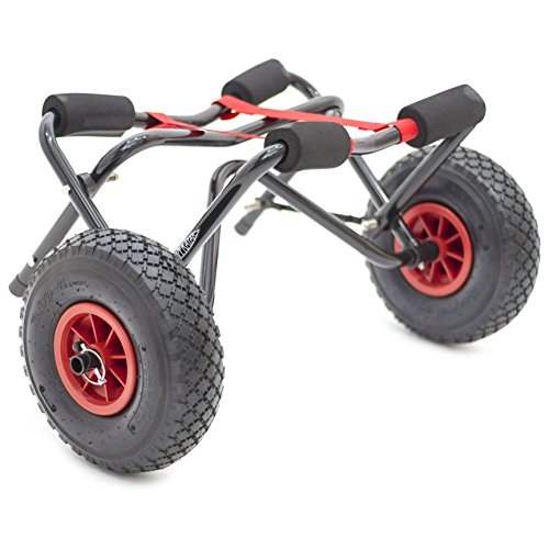 Kayak con ruedas neumáticos de 100 kg