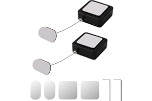 XINZHIZHU 2Pcs Retractable Remote Control Cable Tether Locks 3.3 ft Adjustable Security Control Leash Anti Theft TV Remote Leash for TV Remotes Gaming Controllers Holder Cord Tablets for Showroom Office Home