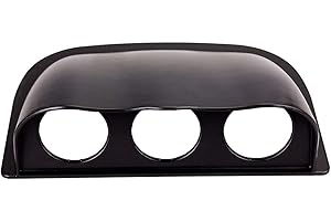 Mdurian Universel 2" 52mm Support de pod de jauge de Voiture 3 Triple Trou tiret indicateur de Niveau de Tableau de Bord Noir