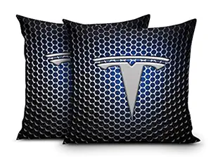 DreamVio Super Imported Micro & Velvet Car Cushions/Pillows for Your Car (12x12 Inches) Set of 2 Style 12