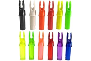 MILAEM 50pcs frecce cocche per tiro con L'Arco Inserti Freccia Nock plastica Code per ID 6,2 mm Albero Freccia