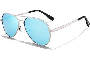 LOJUDI Pilotenbrille Kinder Sonnenbrille Polarisierte Fliegerbrille Coole Verspiegelt mit UV400 Schutz für Jungen MäDchen Teenage 6-18 Jahre