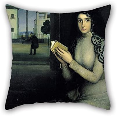 MaSoyy Oil Painting Julio Romero De Torres - Nieves Pillow Cases 20 X 20 Inches / 50 By 50 Cm For Christmas,couples,boys,kitchen,husband,office With 2 Sides