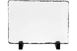 LYHLYA Pizarra de sublimación en blanco 5.9 x 7.8 pulgadas Pizarra de sublimación con soportes de exposición Marco de fotos de sublimación para impresión por transferencia térmica