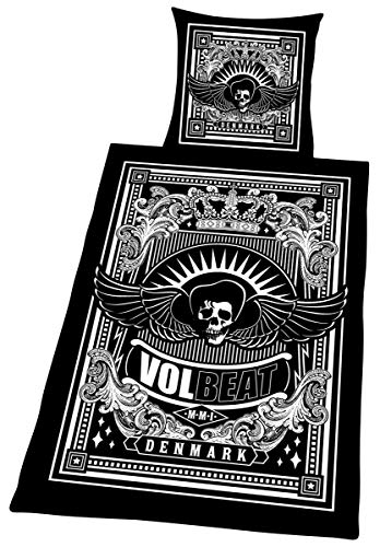 Preisvergleich Produktbild Volbeat Skullwing Bettwäsche schwarz / weiß