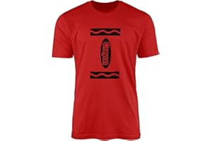 SMARTYPANTS Crayon T-Shirt - Colouring Tee Top World Book Day Colours Costume Outfit Television Show Children Presents Gifts Combed 100% Ringspun Cotton High Stitch Density Extreme Top