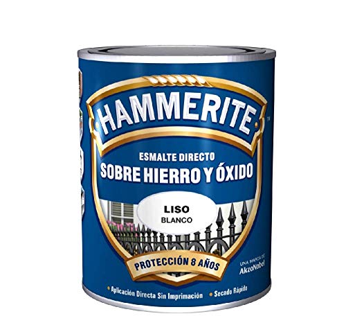 Esmalte Antioxidante LISO Brillante DIRECTO AL HIERRO HAMMERITE Azul Oscuro 5 L.