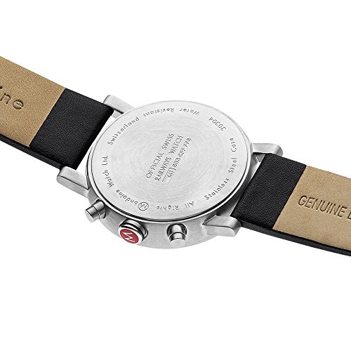 Mondaine Men's Quartz Watch with Black Dial Analogue Display and Black Leather Strap A6903030414SBB