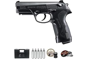 ECOMMUR Beretta PX4 Storm (blowback) | Pistola de balines (perdigones) semiautomática con corredera móvil. Sistema: Aire comprimido por CO2. Incluye maletín y munición