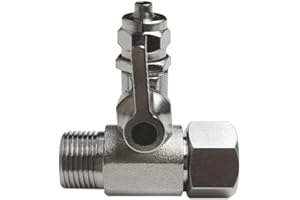 PAROAD 3/8 auf 3/8 auf 1/4 Zoll OD T-Stück Absperrhahn Absperrventil Adapter, für Wasserfilter/Umkehrosmose/Side-by-Side Kühlschränke, zum Anschluss von 2 Geräten