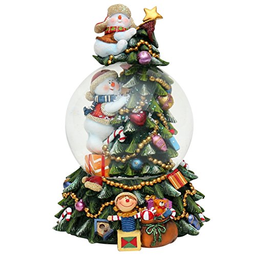 Magiche statuine per albero di Natale con suono, 22,9 cm Schneemänner