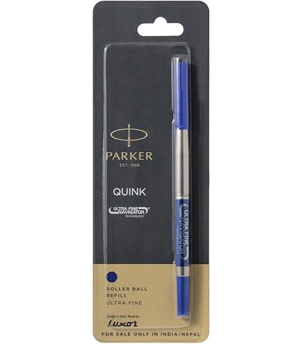 3er Pack Schmidt Kugelschreiber-Minen P900 Fine – Blaue Tinte, Parker Style, Made In Germany