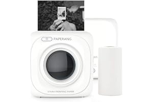 DOCOOLER PAPERANG Mini Stampante Termica Blutooth 4.0, Per Immagini/Foto/Etichette/Messaggi/Elenchi Record/Pagine Web Stampa, Con cavo USB Connessione Telefonica Wireless,