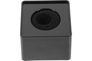 IMIKEYA Foam Squares Cube Shaped Interview Mic Microphone Mic Logo Flag Station Logo (White)