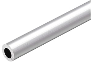 SOURCING MAP Tubo Redondo de 6063 Aluminio, Tubo de Aluminio, 18mm Diámetro Externo, 11mm Diámetro Interior, 300mm Longitud, Tubos Rectos sin Costuras