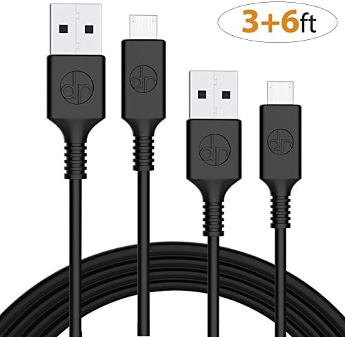 Micro USB to USB Cable,[dr rock®][2 Pack]0.9m+1.8m