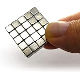 hdg 50 Adet 5x5x5 mm Sihirli Manyetik K&uuml;p Neodyum Mıknatıs G&uuml;&ccedil;l&uuml; &Ccedil;ekim