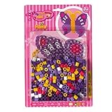Hama 8908 - Maxiperlenset Schmetterling, ca. 250 Bgelperlen, eine Stiftplatte und ein Bgelpapier - 