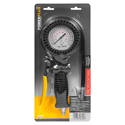 POWAIR0102 Reifenfüller bis 12 bar stabile Ausführung mit 33cm Schlauch - 3
