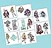 Produktbild Ever After High temporäre Tattoos – 1 Bogen, 8 Quadrate