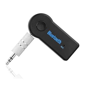 Senkiila Bluetooth AUX Adapter for Car, Wireless Audio Receiver Portable Hands-Free Car Kits with AUX 3.5mm
