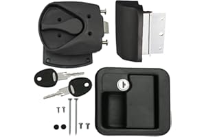 PRO-STYLING DESIGN FOR PERFECTION Serrure de porte FAP pour caravane, camping-car, système FF - Noir