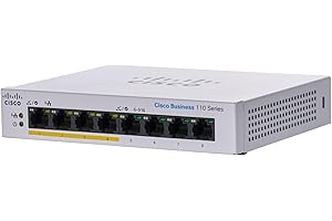Cisco Business CBS110-8PP-D Unmanaged Switch | 8 Port GE | Partial PoE | Desktop | Ext PS | Limited Lifetime Protection (CBS110-8PP-D)