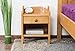Produktbild Nachtkommode Kiefer massiv Vollholz Erlefarben Junco 132 - Abmessung: 45 x 34 x 29 cm (H x B x T)
