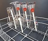 spülmaschine aquastop Universelle Haltervorrichtung für Weißbiergläser, hohe Trinkgläser, Babyflaschen, Trinkflaschen, Vasen, u.v.m.