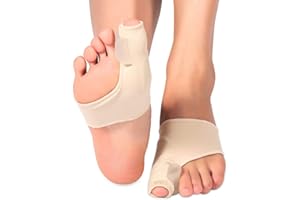 DOACT Corrector de juanetes con almohadilla de gel - Juego para separadores profesionales de martillo y dedo del pie Corrección Hallux Valgus (1 par)