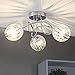 Produktbild Deckenleuchte Philipo Dreiflammig Acryl Klar Metall Chrom Deckenlampe Lampenwelt