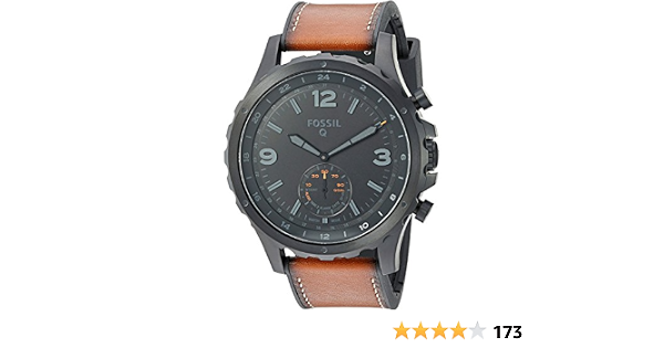 Buy Fossil Q Nate Smartwatch Black Dial 