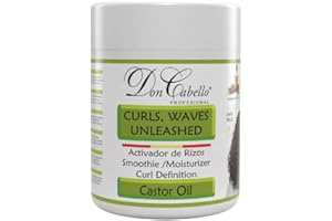 Don Cabello Activador de Rizos (500 ml) – Crema para rizos definidos – sin aclarado con Aceite de Ricino – anti encrespamiento Acondicionador Profesiona.