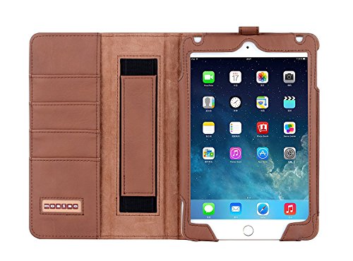 MOSISO iPad Mini 4 PU-Leder Schutzhülle mit Standfunktion und Schlaf / Wecke-Funktion für 2015 Apple iPad Mini 4 Farbe: Braun