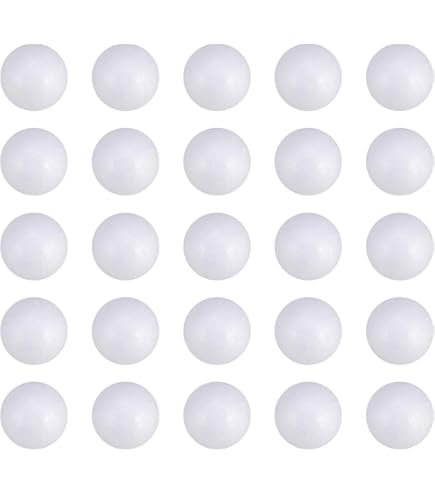 Healifty Lot De 200 Demi-boules Rondes En Mousse De Polystyrène De