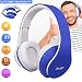 Produktbild HooYL Kabelloser Faltbarer On-Ear Bluetooth Kopfhörer mit Integrierter Musiksteuerung und Mikrofon Freisprecheinrichtung Kompatibel mit Apple und Android Geräten (Blau)