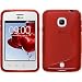 Produktbild PhoneNatic Case für LG L30 Hülle Silikon rot S-Style + 2 Schutzfolien