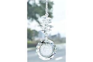 YU FENG Wisząca czakra, łapacz słońca, żyrandol, kryształy, kula, pryzmaty, fengshui, tęcza, wisiorek, producent, amulet, słońce z twarzą