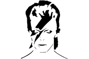 FASHION247 David Bowie Mylar Stencil Wall Art 190 Micron A4=5.49 Free UK Delivery
