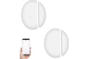 UseeLink Türsensor, Zigbee Tür - und Fenstersensor, Zigbee-Verbindung, App Echtzeit-Überwachung ist anwendbar auf Heim-Anti-Diebstahl-Schutz, Kompatibel mit Alexa und Google Home, 2er Pack