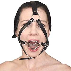 Fetisch Mundknebel Mit 2 Metall Ringen Aus Edelstahl