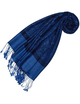 LORENZO CANA - Designer Pashmina Schal Schaltuch jacquard gewebt Paisley Muster 70 x 180 cm Tuch Naturfaser weich...