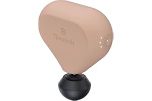 Theragun Mini 2.0 - Handheld Electric Massage Gun - Compact Deep Tissue Treatment for Any Athlete On The Go - Portable Percussion Massager with QuietForce Technology & 3 Foam Attachments - Desert Rose